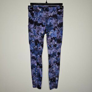 Lululemon Women's Purple/Blue/Black Activewear Leggings Size 6